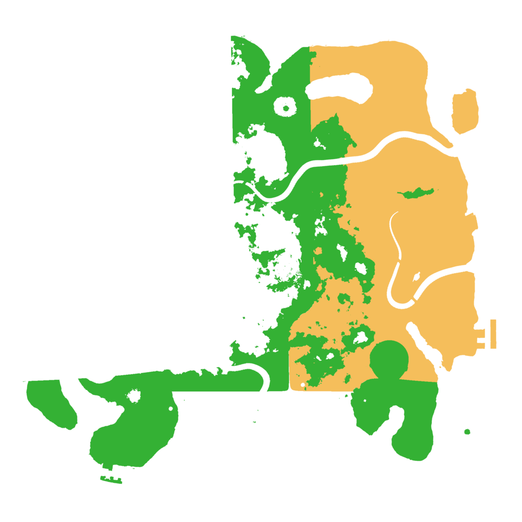 Biome Rust Map: Procedural Map, Size: 3600, Seed: 1283728697