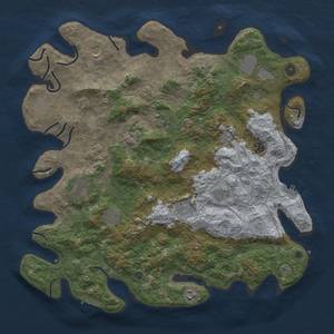 Thumbnail Rust Map: Procedural Map, Size: 4500, Seed: 2099223472, 20 Monuments