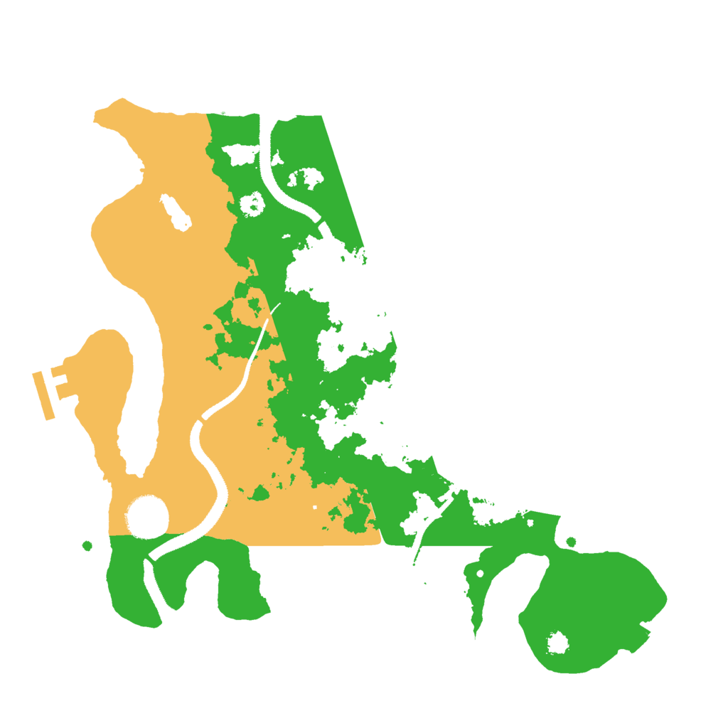 Biome Rust Map: Procedural Map, Size: 3000, Seed: 6664