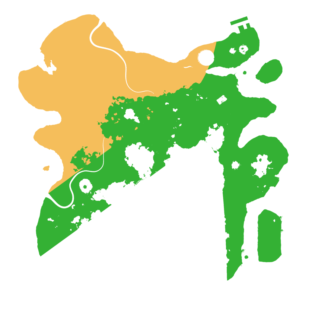 Biome Rust Map: Procedural Map, Size: 3500, Seed: 309532157