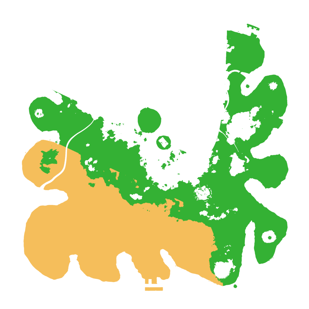 Biome Rust Map: Procedural Map, Size: 3500, Seed: 2117374477
