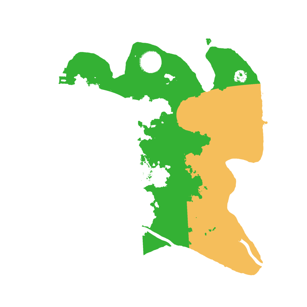 Biome Rust Map: Procedural Map, Size: 2500, Seed: 454409506