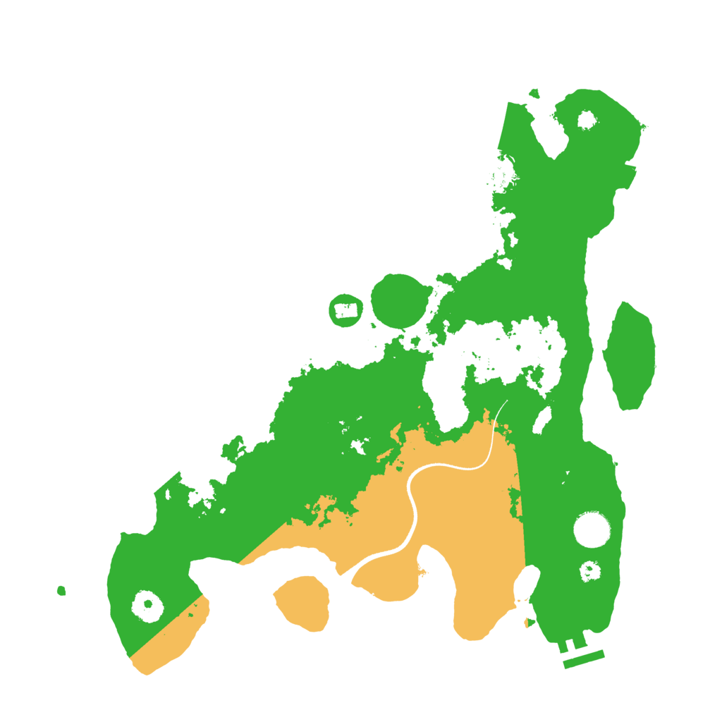 Biome Rust Map: Procedural Map, Size: 3500, Seed: 48481