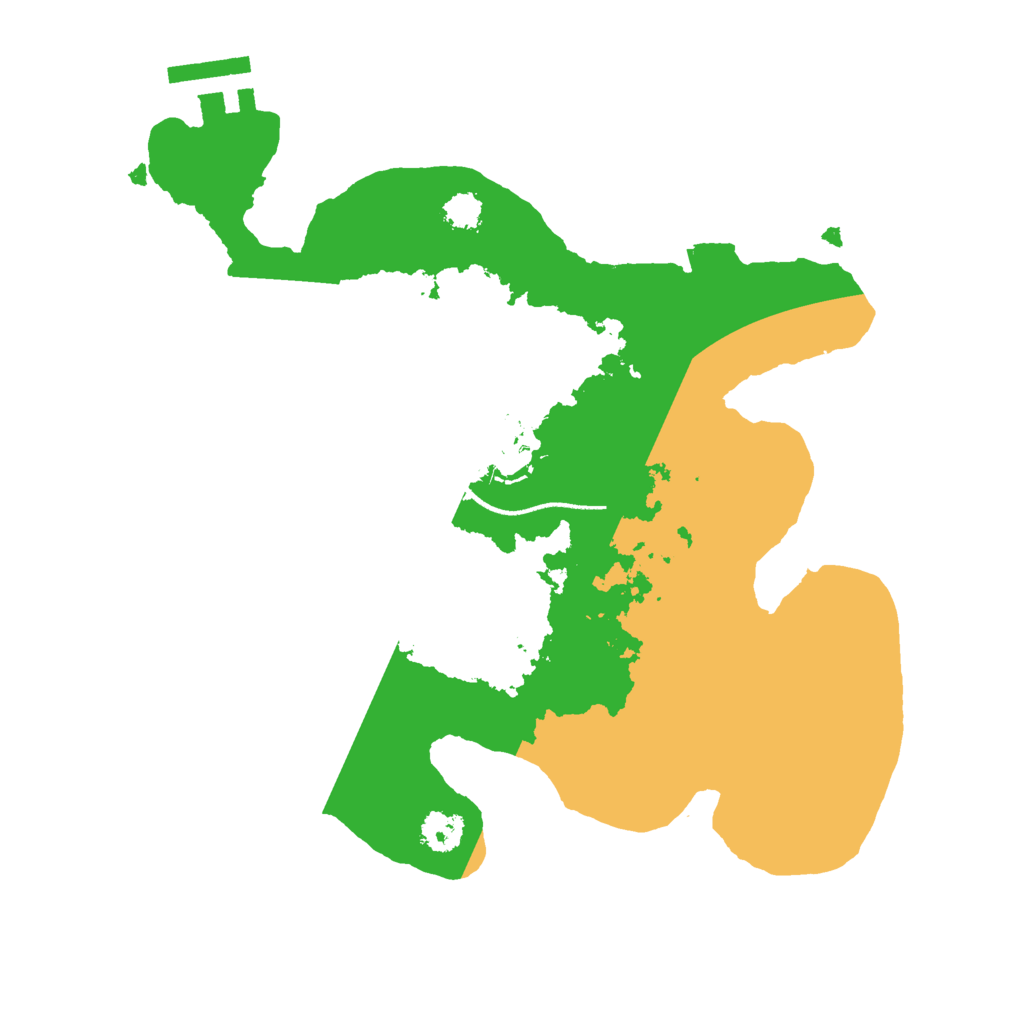 Biome Rust Map: Procedural Map, Size: 2500, Seed: 559449525