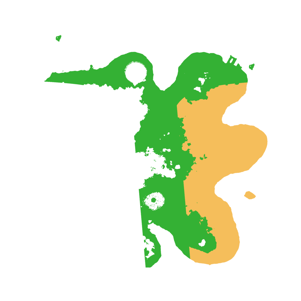 Biome Rust Map: Procedural Map, Size: 2500, Seed: 10382