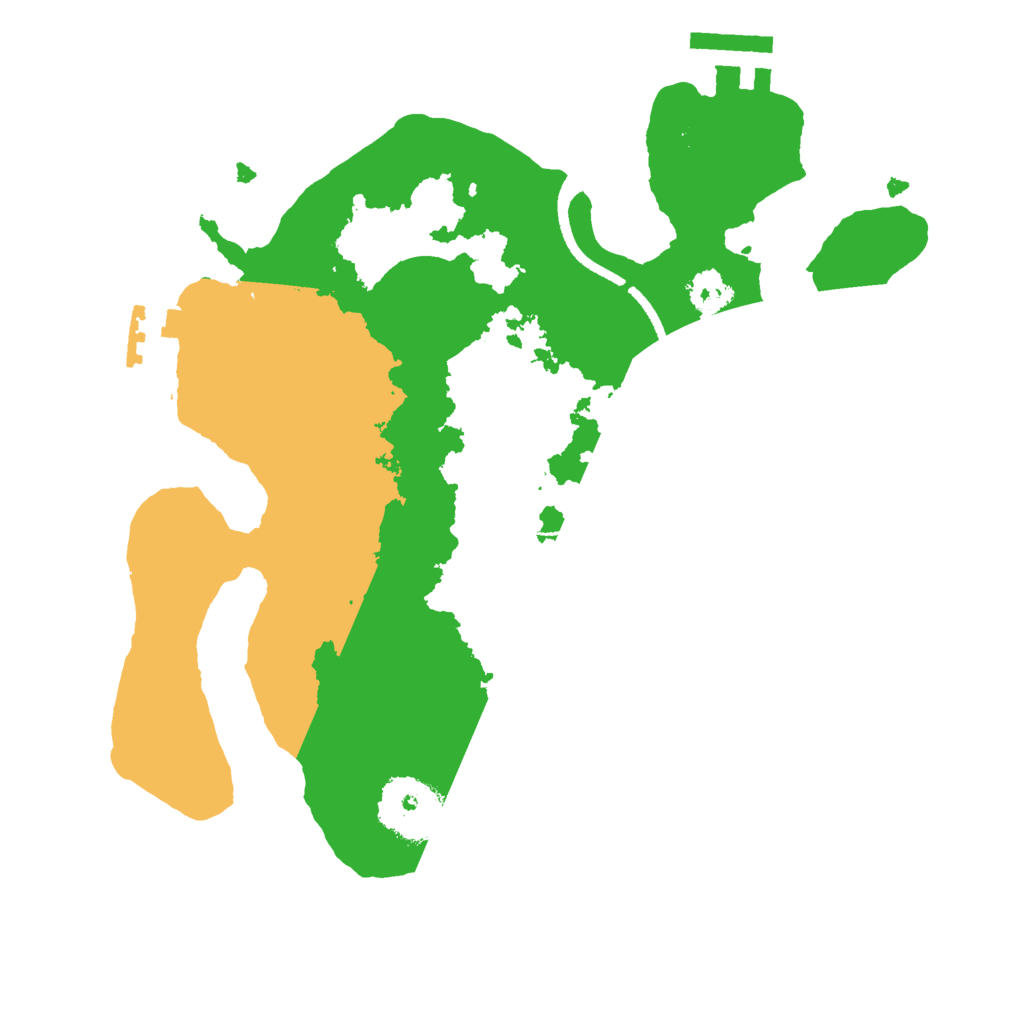 Biome Rust Map: Procedural Map, Size: 2500, Seed: 1038065270
