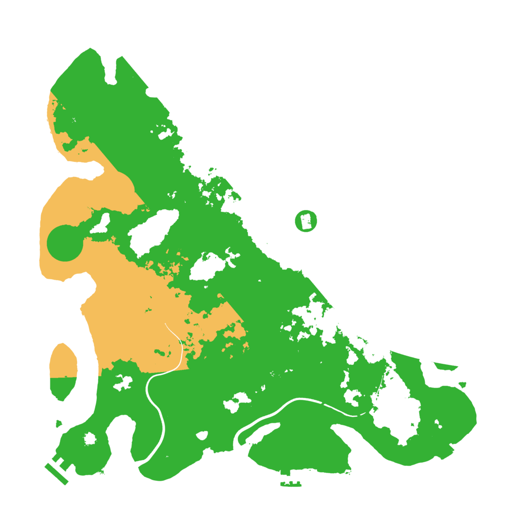 Biome Rust Map: Procedural Map, Size: 3750, Seed: 1020540068