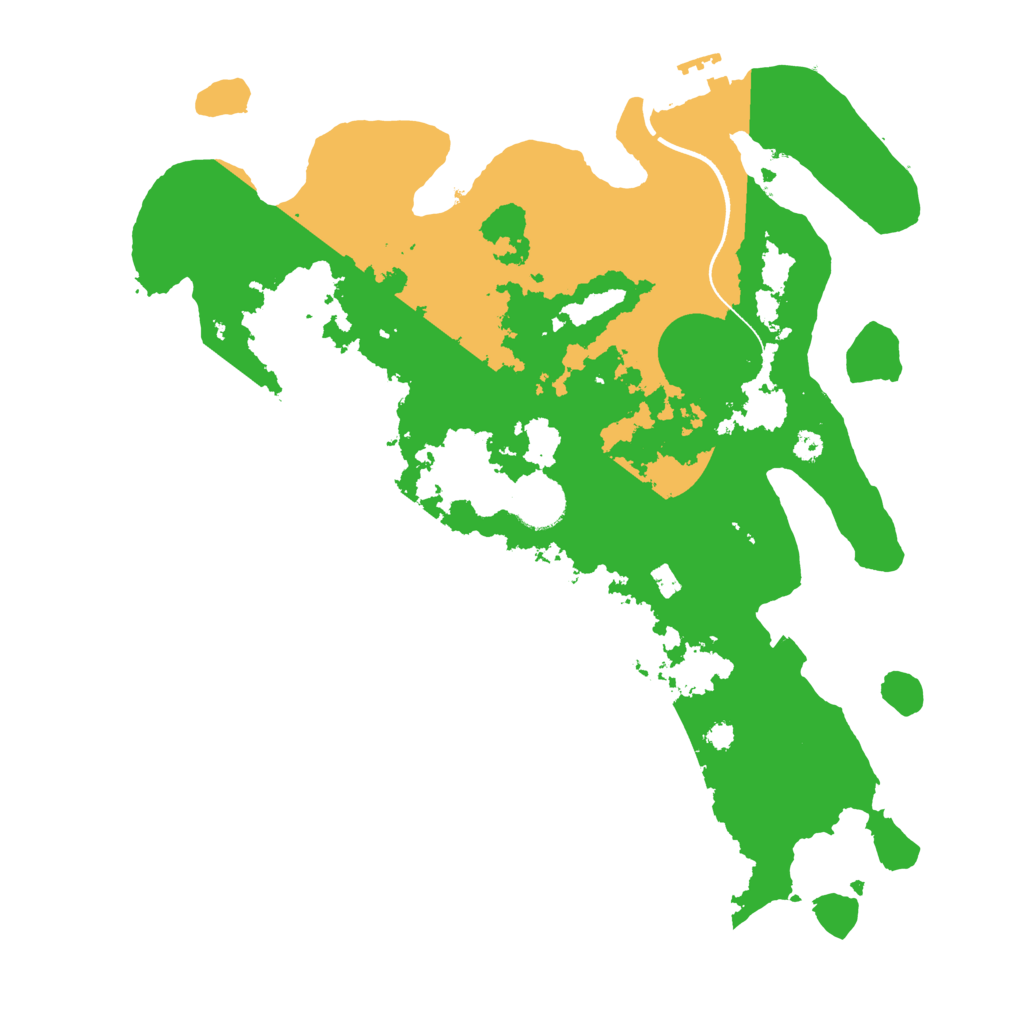 Biome Rust Map: Procedural Map, Size: 3500, Seed: 1585569874