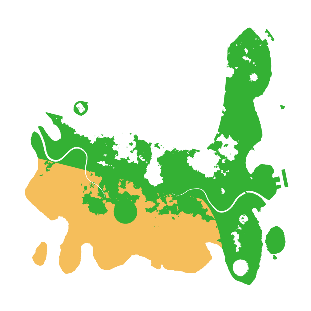 Biome Rust Map: Procedural Map, Size: 3501, Seed: 3501