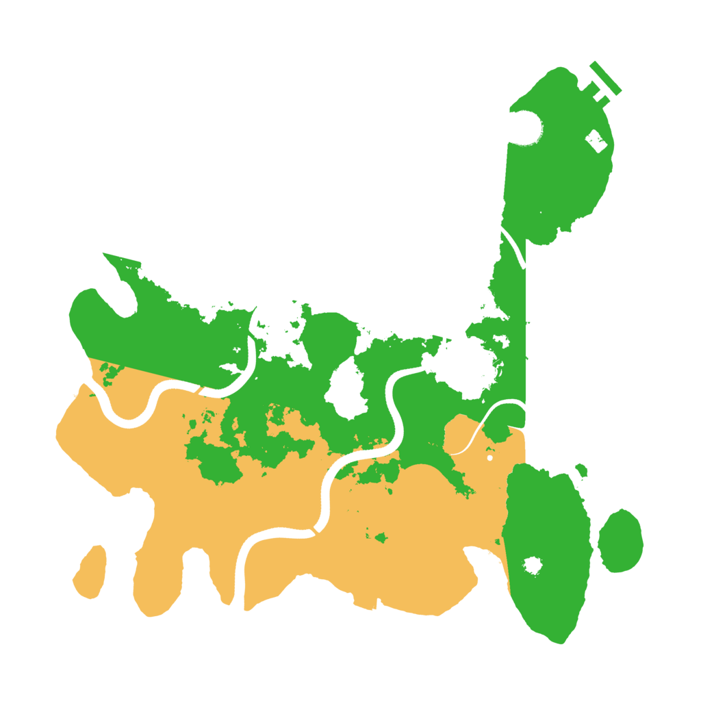 Biome Rust Map: Procedural Map, Size: 3501, Seed: 3501