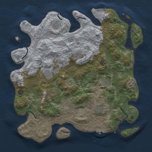 Thumbnail Rust Map: Procedural Map, Size: 4250, Seed: 2004662526, 20 Monuments