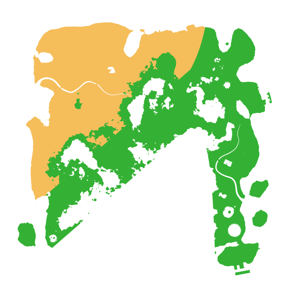 Biome Rust Map: Procedural Map, Size: 4000, Seed: 530420