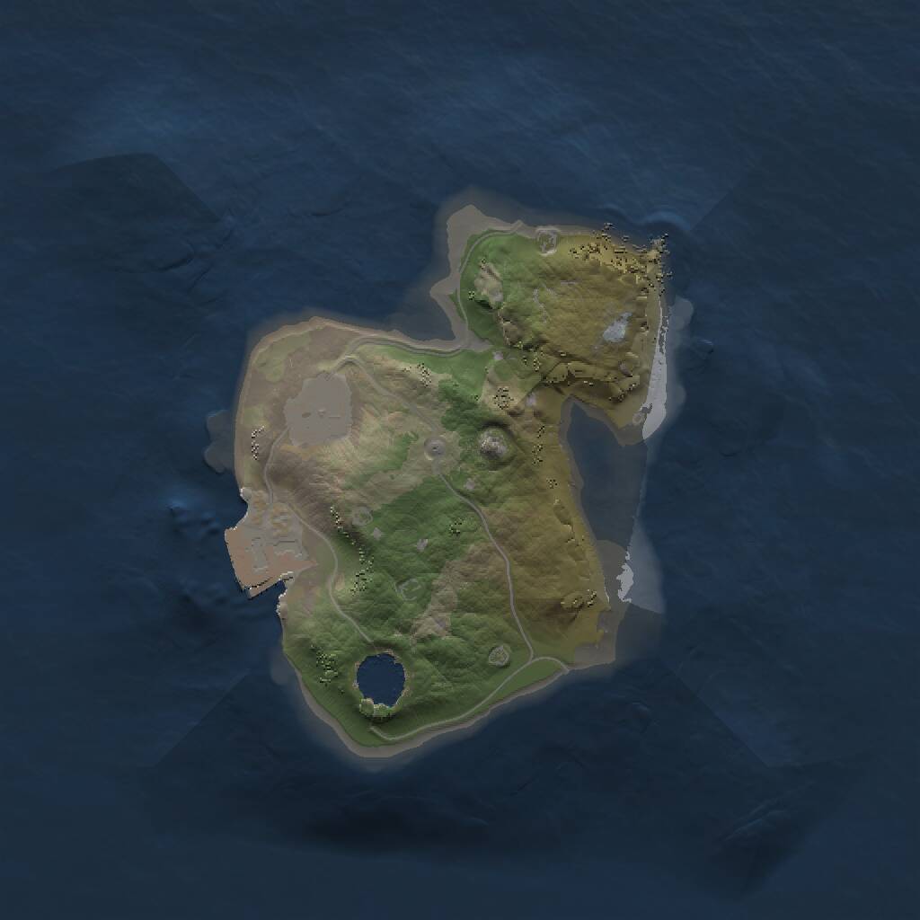 Rust Map: Procedural Map, Size: 1500, Seed: 505805203, 1 Monuments