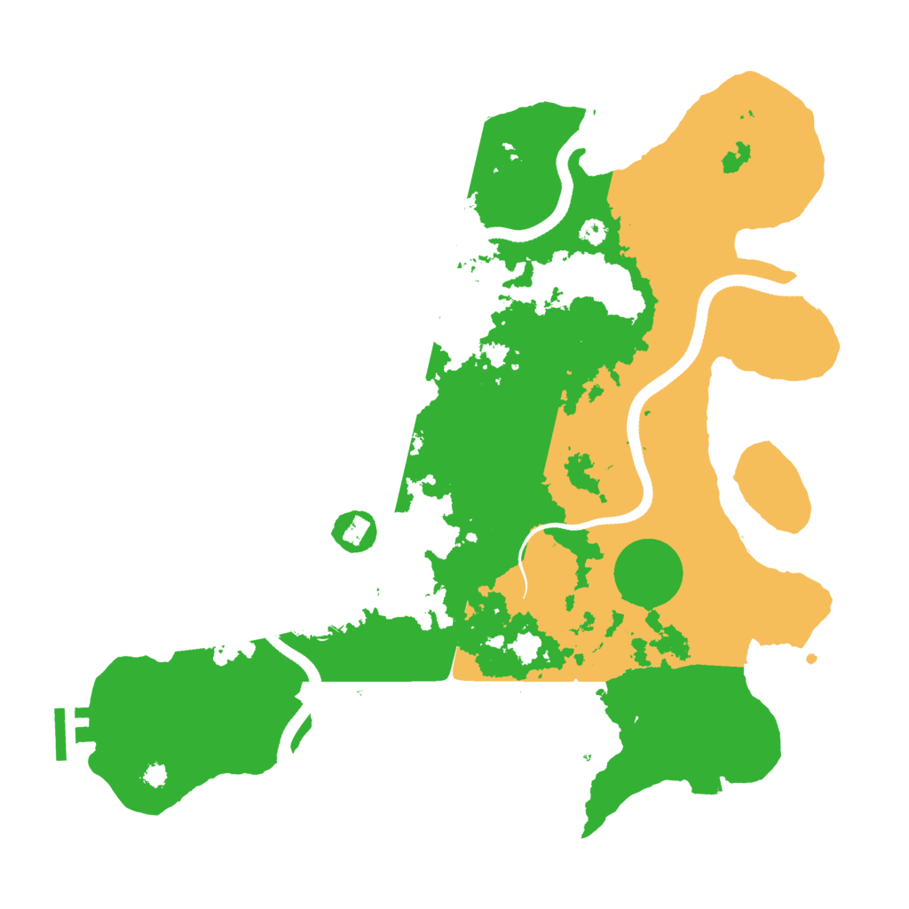 Biome Rust Map: Procedural Map, Size: 3500, Seed: 2846164