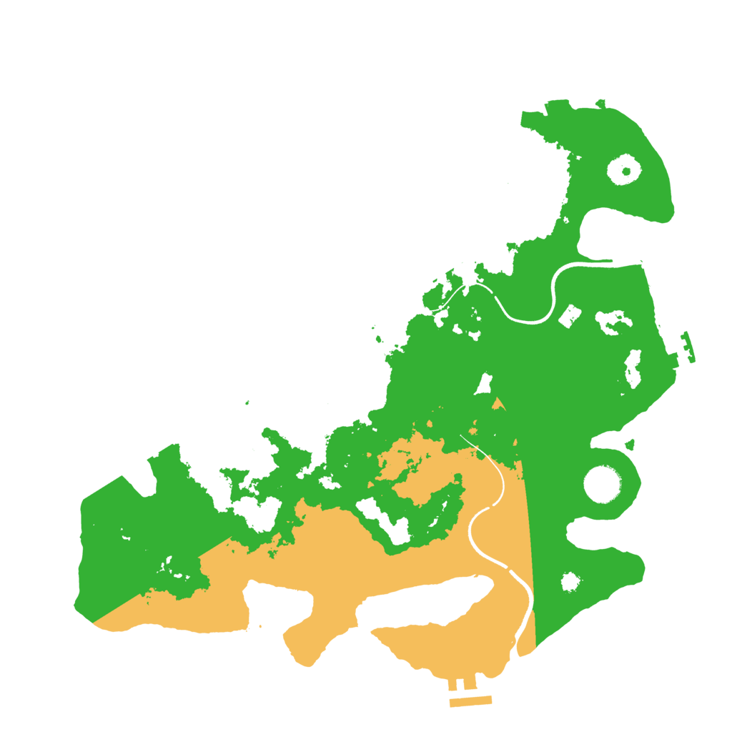 Biome Rust Map: Procedural Map, Size: 3500, Seed: 586976216