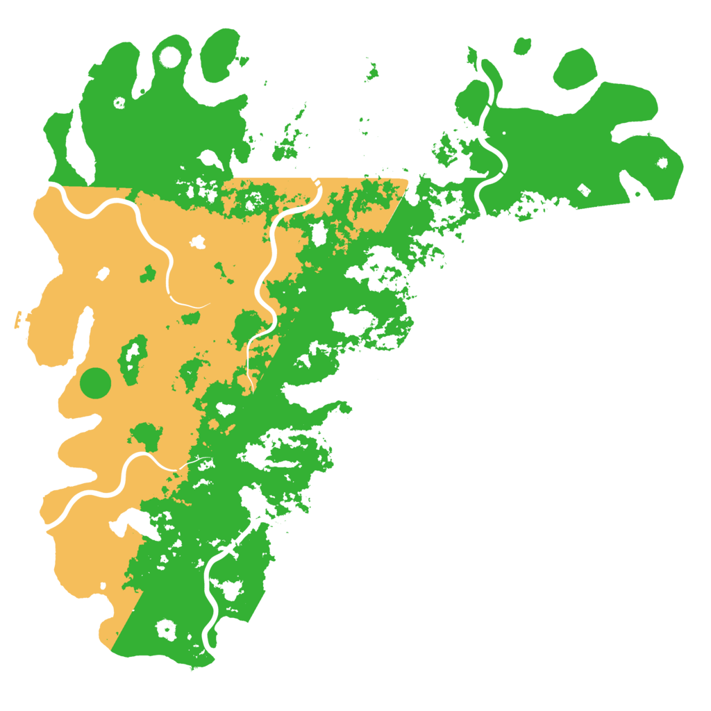 Biome Rust Map: Procedural Map, Size: 6000, Seed: 454382570