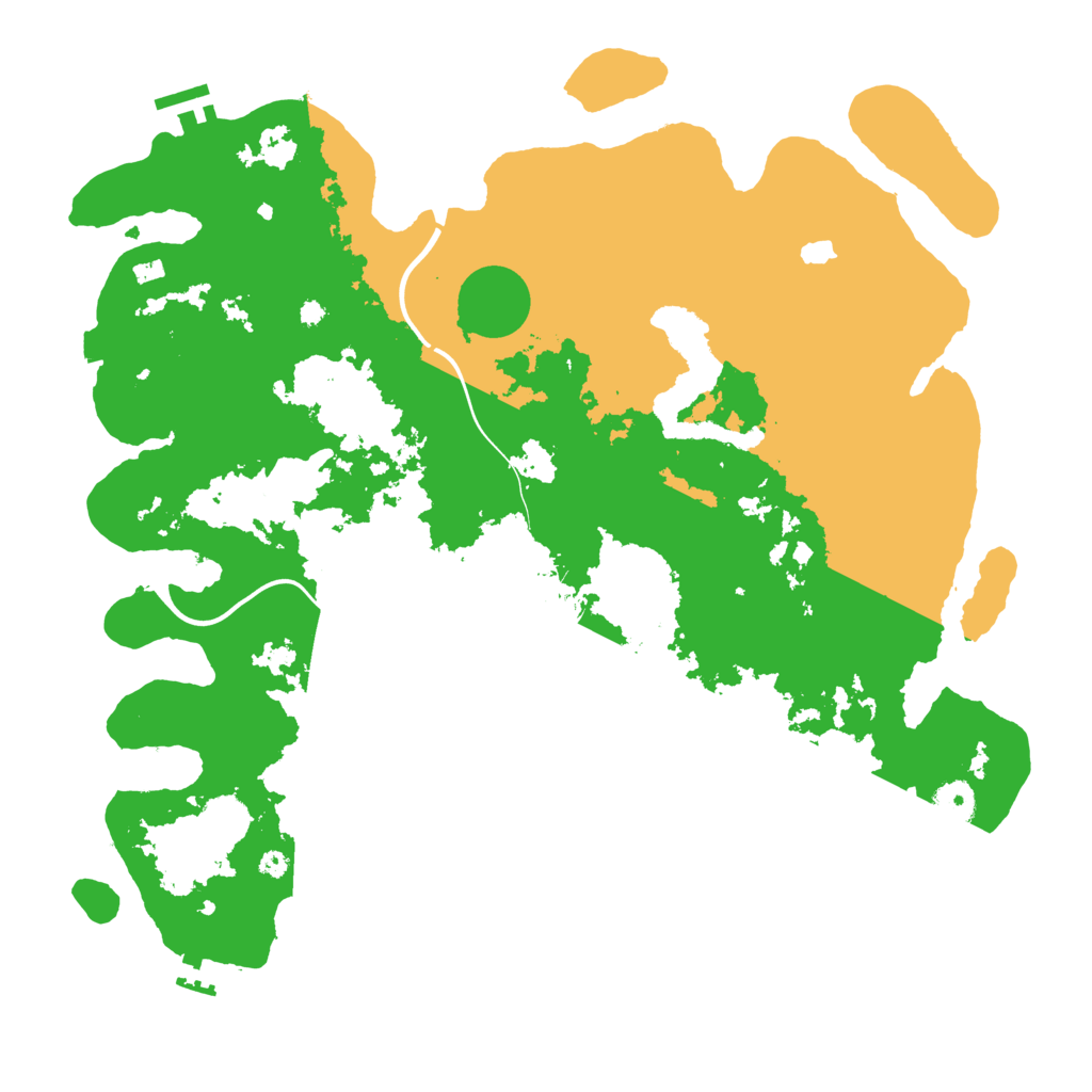 Biome Rust Map: Procedural Map, Size: 4000, Seed: 51461