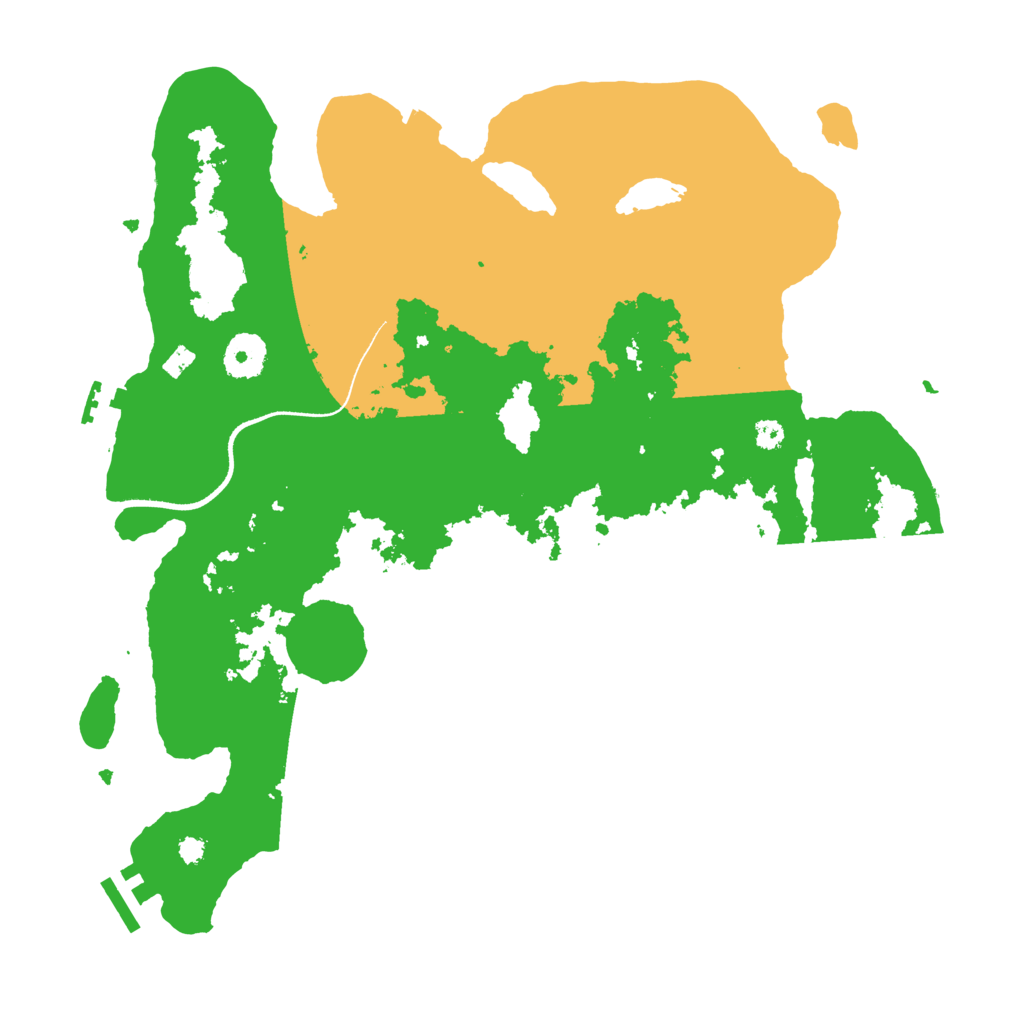 Biome Rust Map: Procedural Map, Size: 3500, Seed: 89315