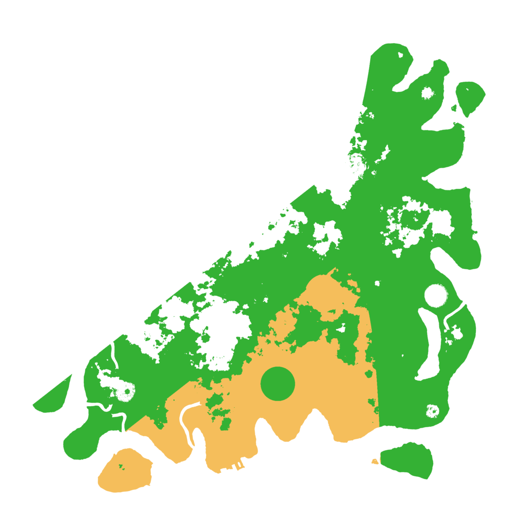 Biome Rust Map: Procedural Map, Size: 4000, Seed: 16666
