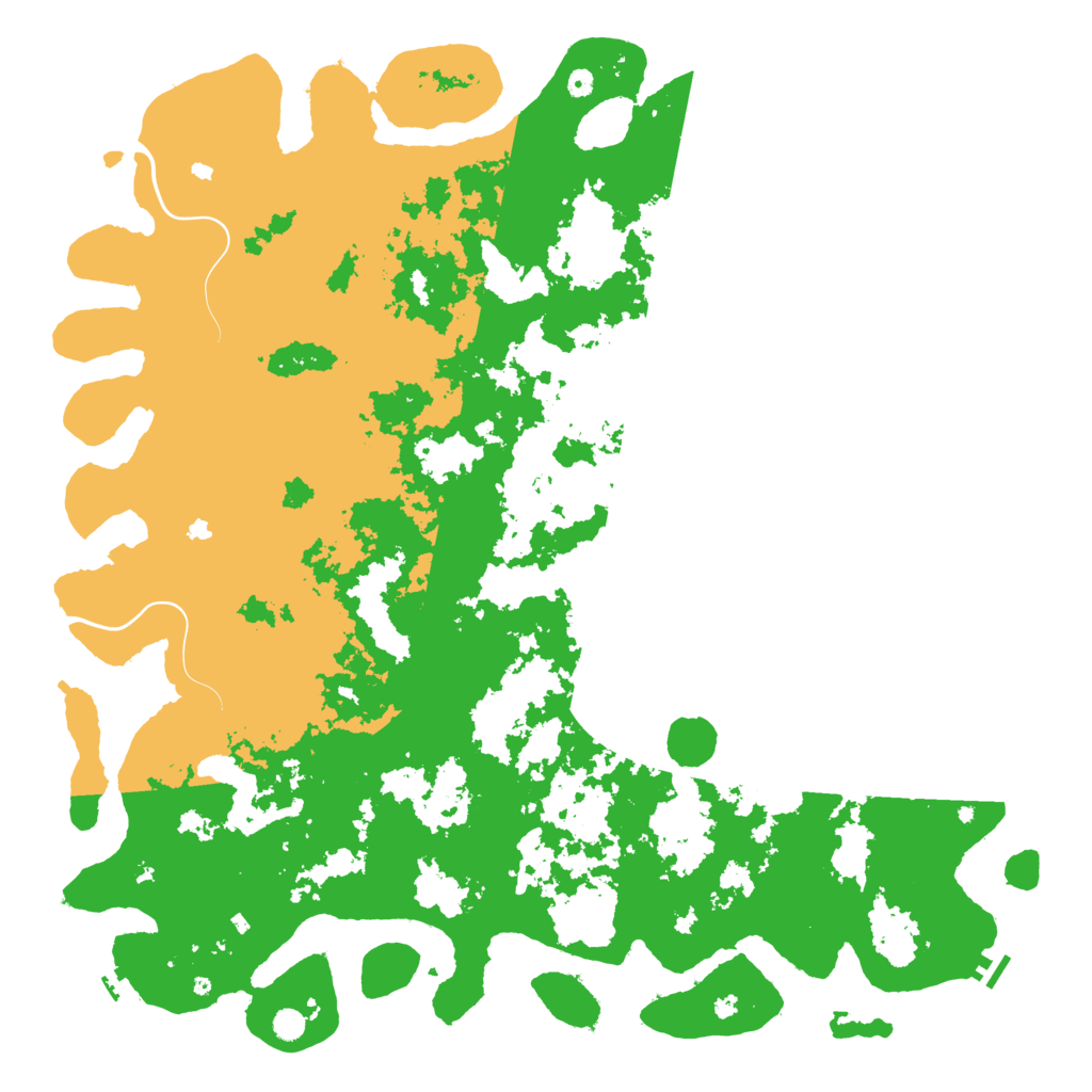 Biome Rust Map: Procedural Map, Size: 6000, Seed: 7462