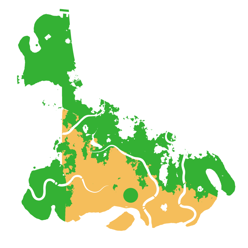 Biome Rust Map: Procedural Map, Size: 4444, Seed: 4560