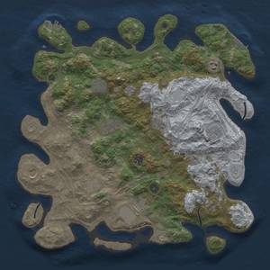 Thumbnail Rust Map: Procedural Map, Size: 4250, Seed: 1718849099, 20 Monuments