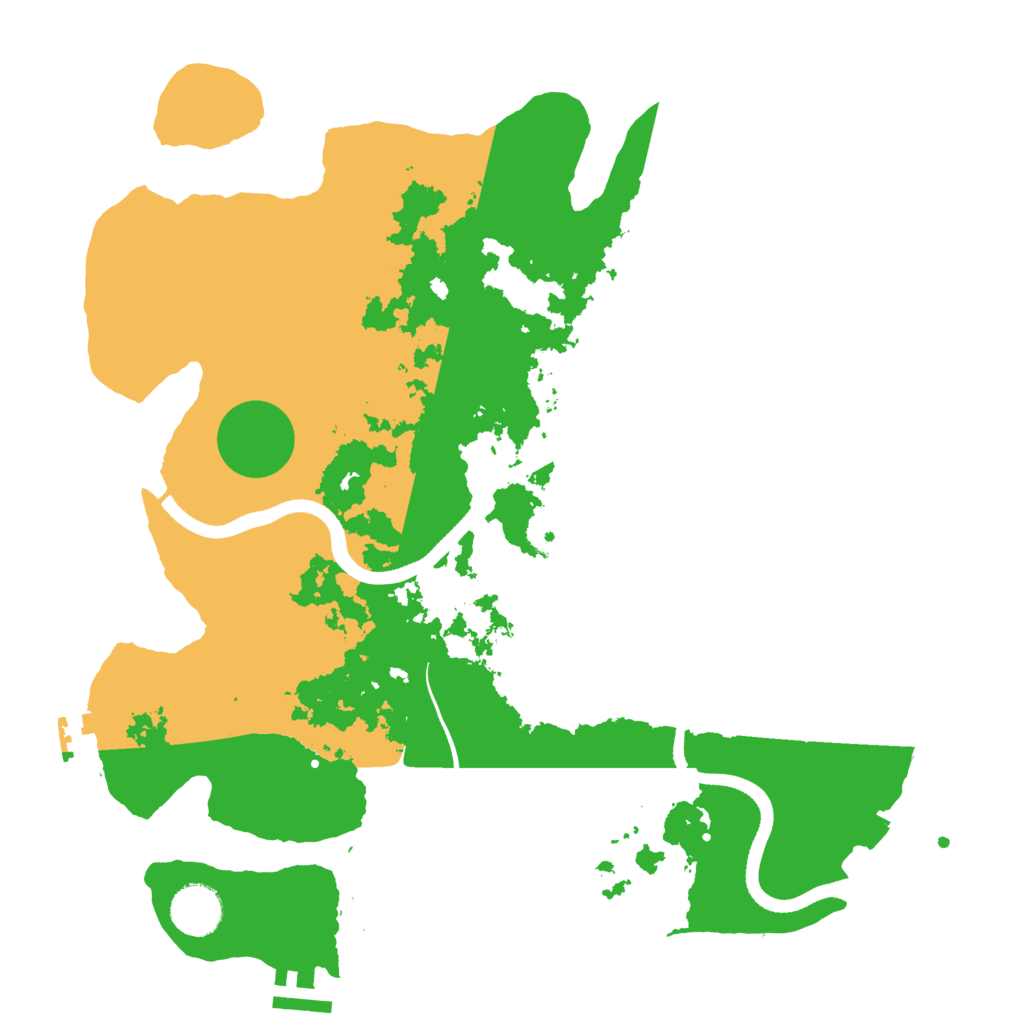 Biome Rust Map: Procedural Map, Size: 3500, Seed: 341454755