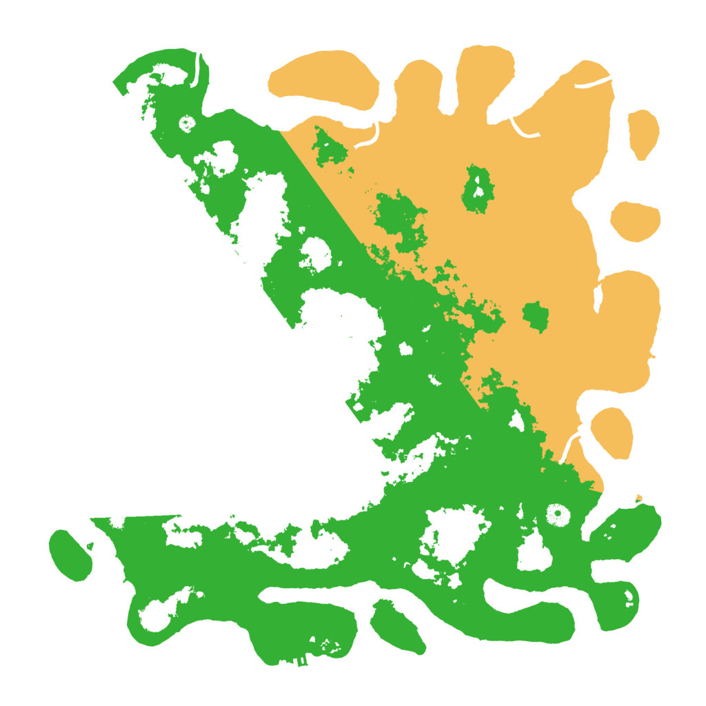 Biome Rust Map: Procedural Map, Size: 4500, Seed: 542278014