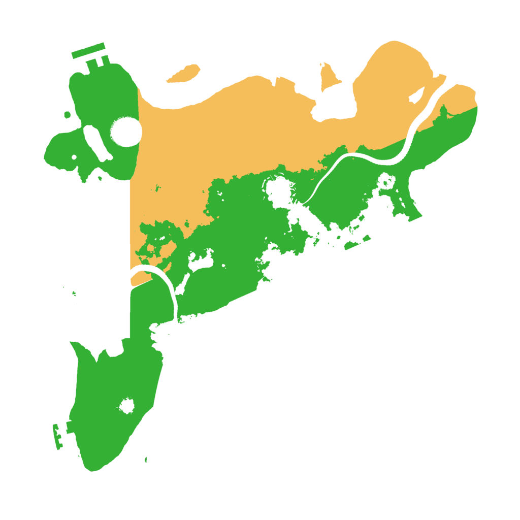 Biome Rust Map: Procedural Map, Size: 3100, Seed: 1635669019