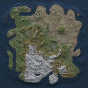 Thumbnail Rust Map: Procedural Map, Size: 4250, Seed: 2011592825, 20 Monuments