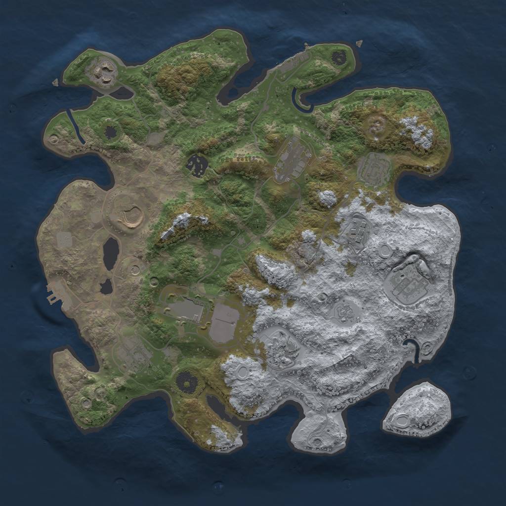 Procedural Map :: Rust Map :: Just-Wiped