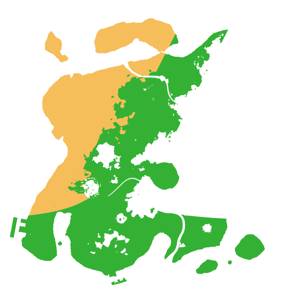 Biome Rust Map: Procedural Map, Size: 3000, Seed: 1975