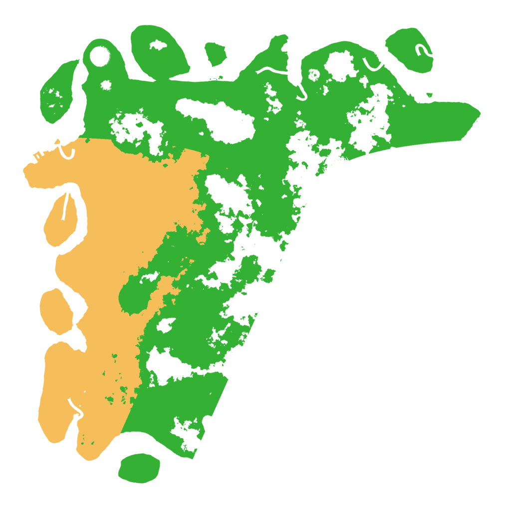 Biome Rust Map: Procedural Map, Size: 4500, Seed: 558400573