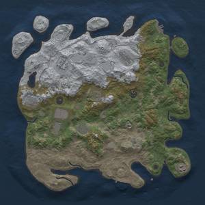 Thumbnail Rust Map: Procedural Map, Size: 4000, Seed: 1532, 18 Monuments