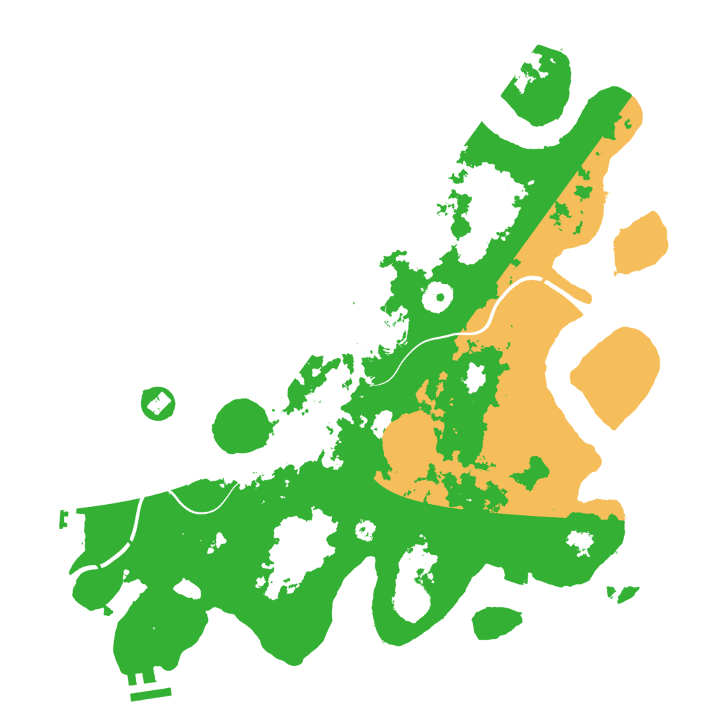 Biome Rust Map: Procedural Map, Size: 3500, Seed: 1607067464