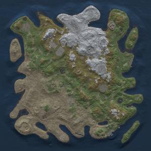 Thumbnail Rust Map: Procedural Map, Size: 4250, Seed: 612164685, 20 Monuments