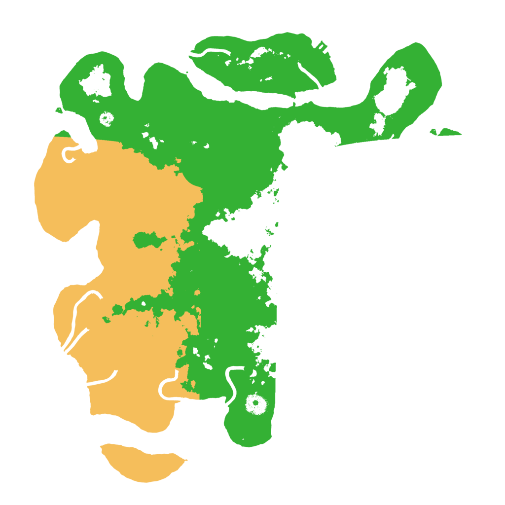Biome Rust Map: Procedural Map, Size: 3700, Seed: 21309
