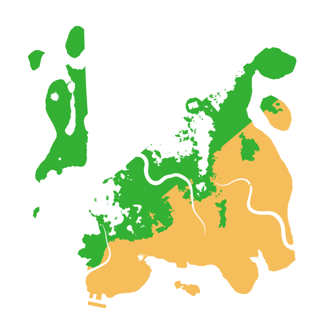 Biome Rust Map: Procedural Map, Size: 3500, Seed: 186431390