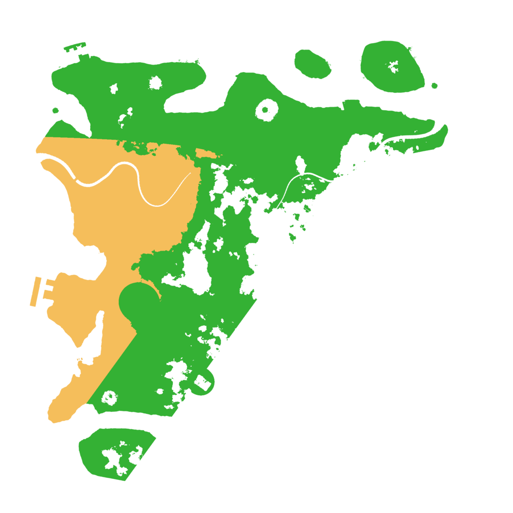 Biome Rust Map: Procedural Map, Size: 3500, Seed: 1328138545