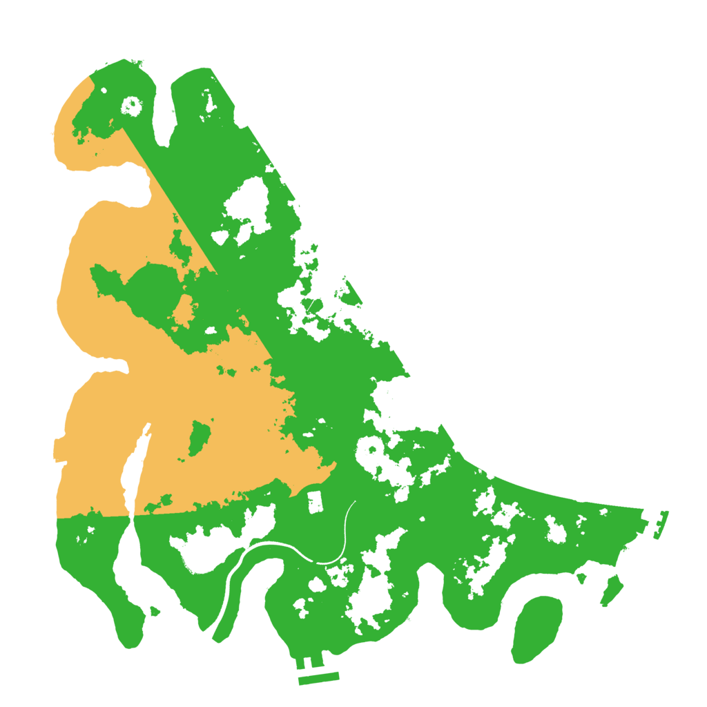 Biome Rust Map: Procedural Map, Size: 3500, Seed: 2009369555