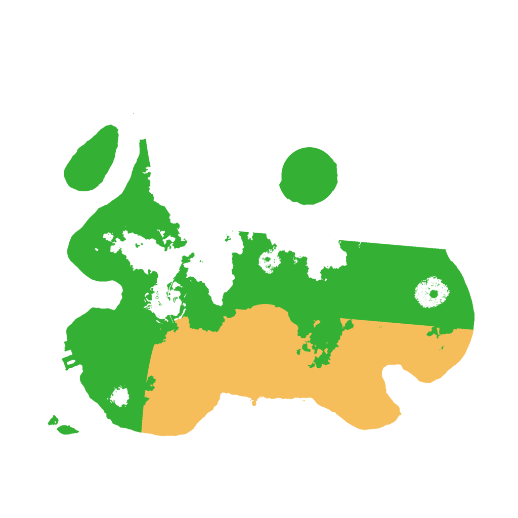 Biome Rust Map: Procedural Map, Size: 2500, Seed: 13400