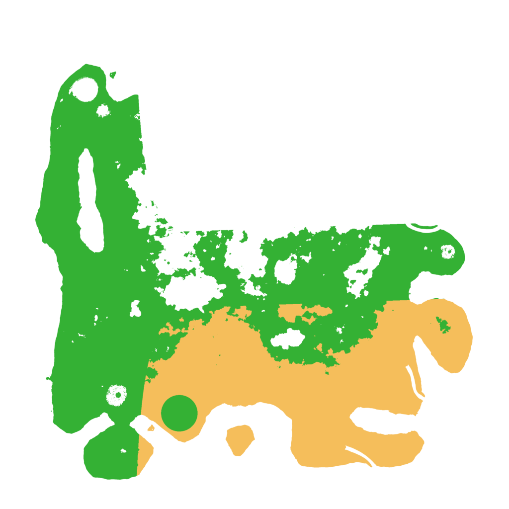 Biome Rust Map: Procedural Map, Size: 3700, Seed: 11009