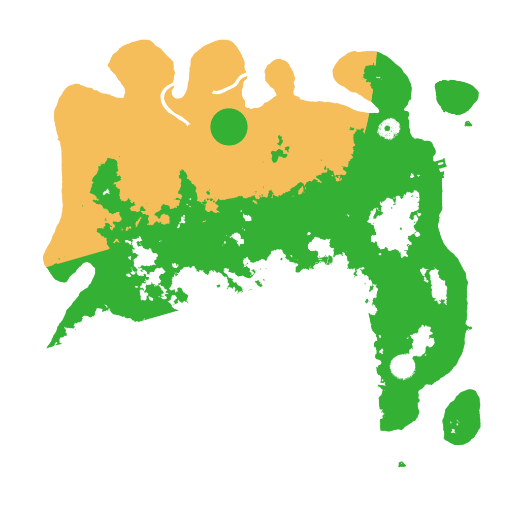 Biome Rust Map: Procedural Map, Size: 3700, Seed: 11309