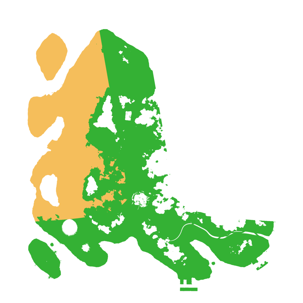 Biome Rust Map: Procedural Map, Size: 3500, Seed: 895623147