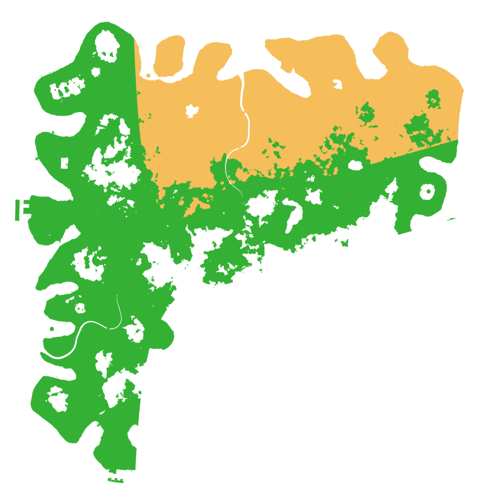 Biome Rust Map: Procedural Map, Size: 4800, Seed: 889400
