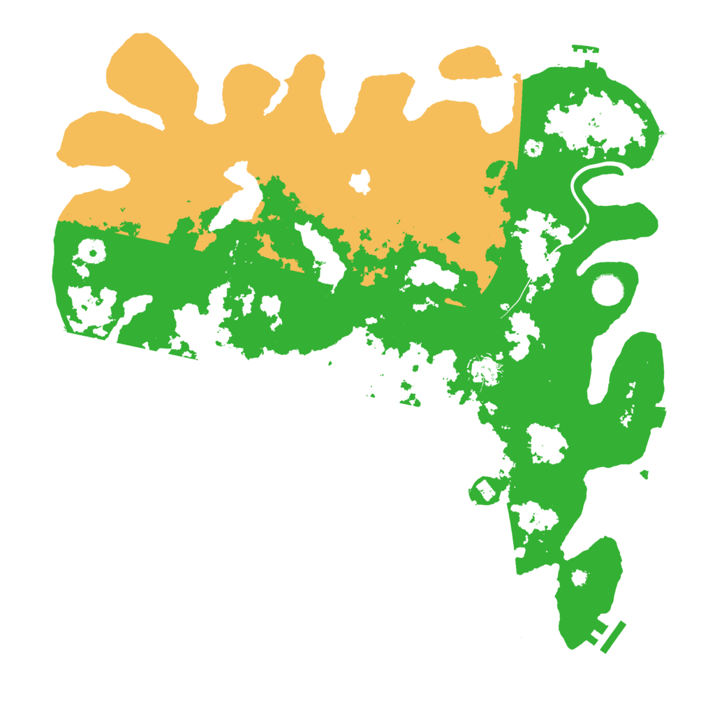 Biome Rust Map: Procedural Map, Size: 4000, Seed: 13827