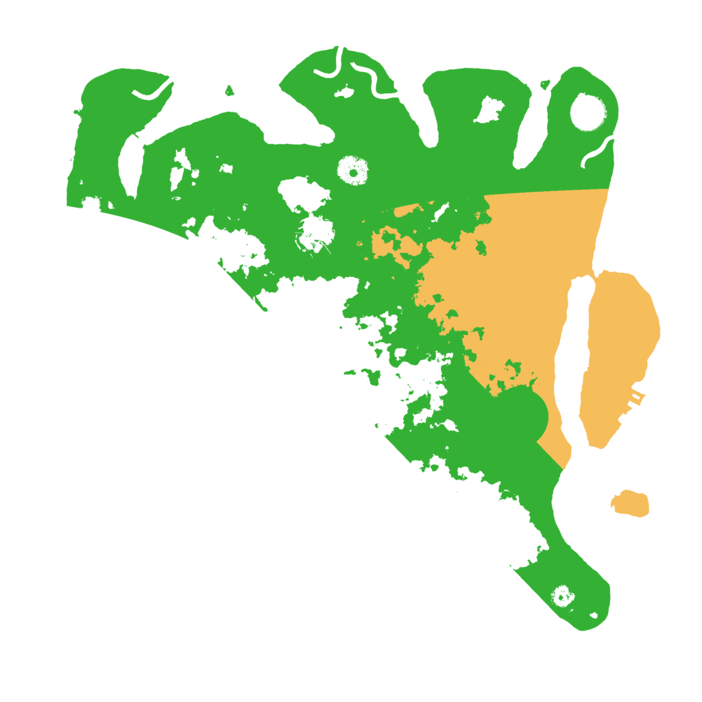Biome Rust Map: Procedural Map, Size: 3500, Seed: 1486
