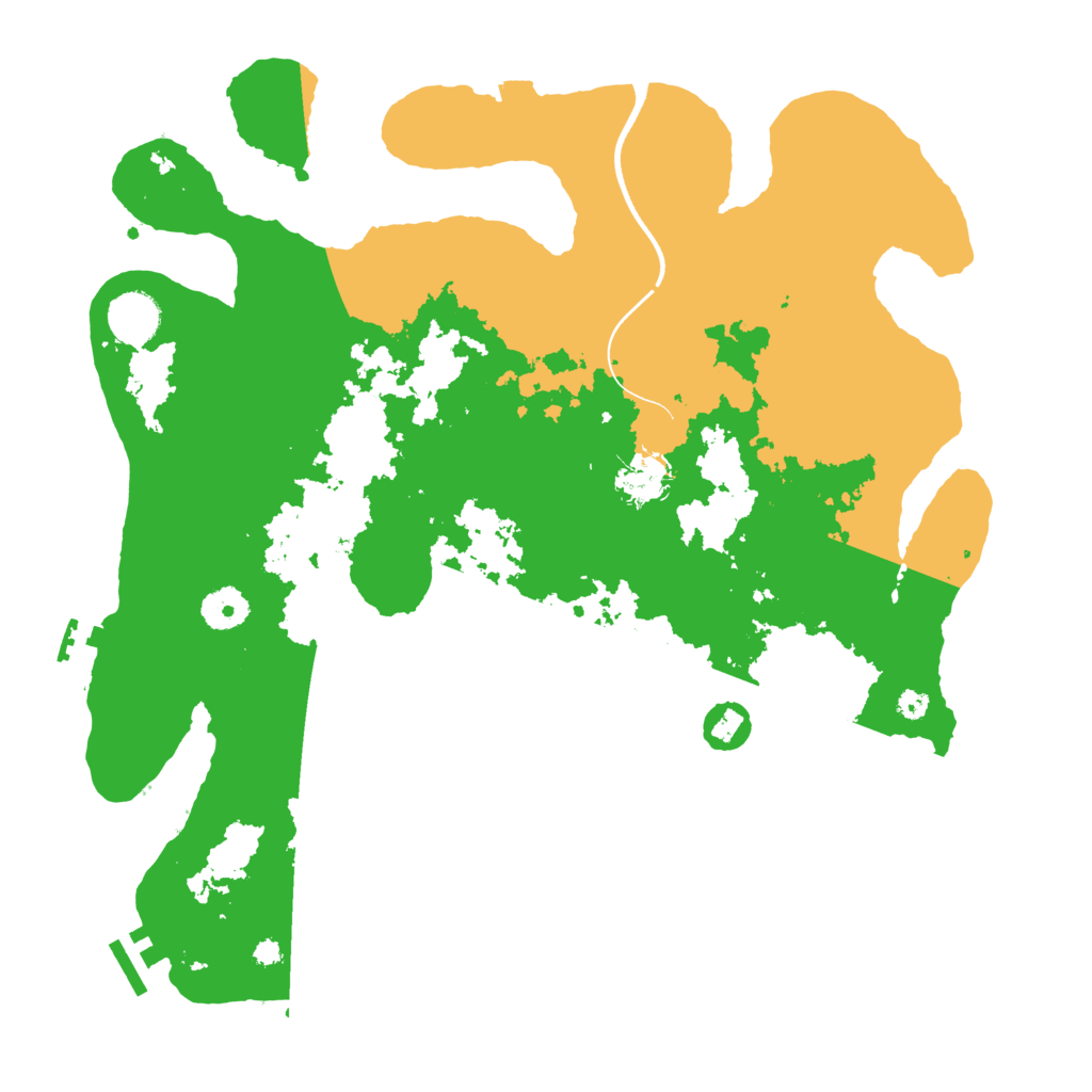 Biome Rust Map: Procedural Map, Size: 3700, Seed: 602151329