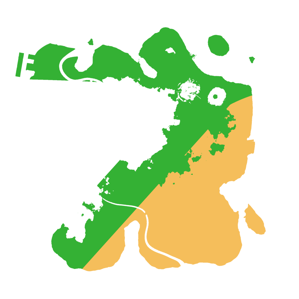 Biome Rust Map: Procedural Map, Size: 2500, Seed: 89375