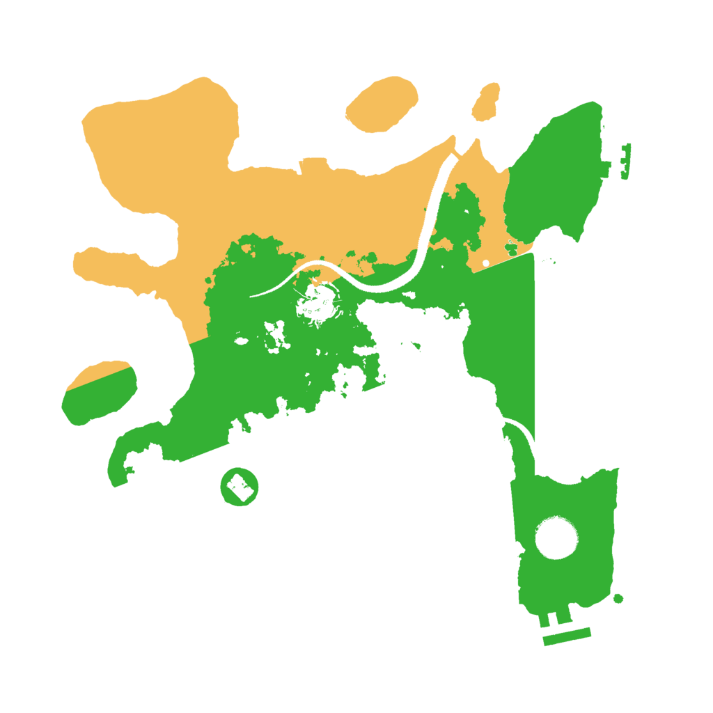 Biome Rust Map: Procedural Map, Size: 3000, Seed: 93263